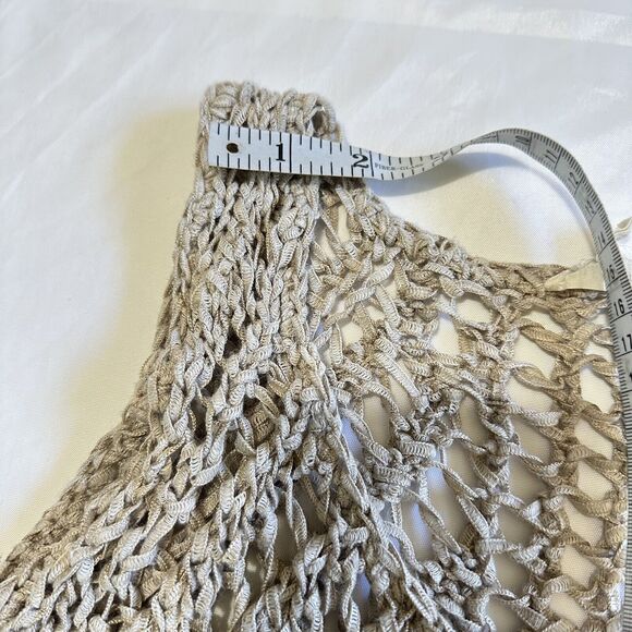 COPY - Eileen Fisher Womens Beige Sleeveless Scoop Neck Open Knit Linen Blend T… - Picture 11 of 12